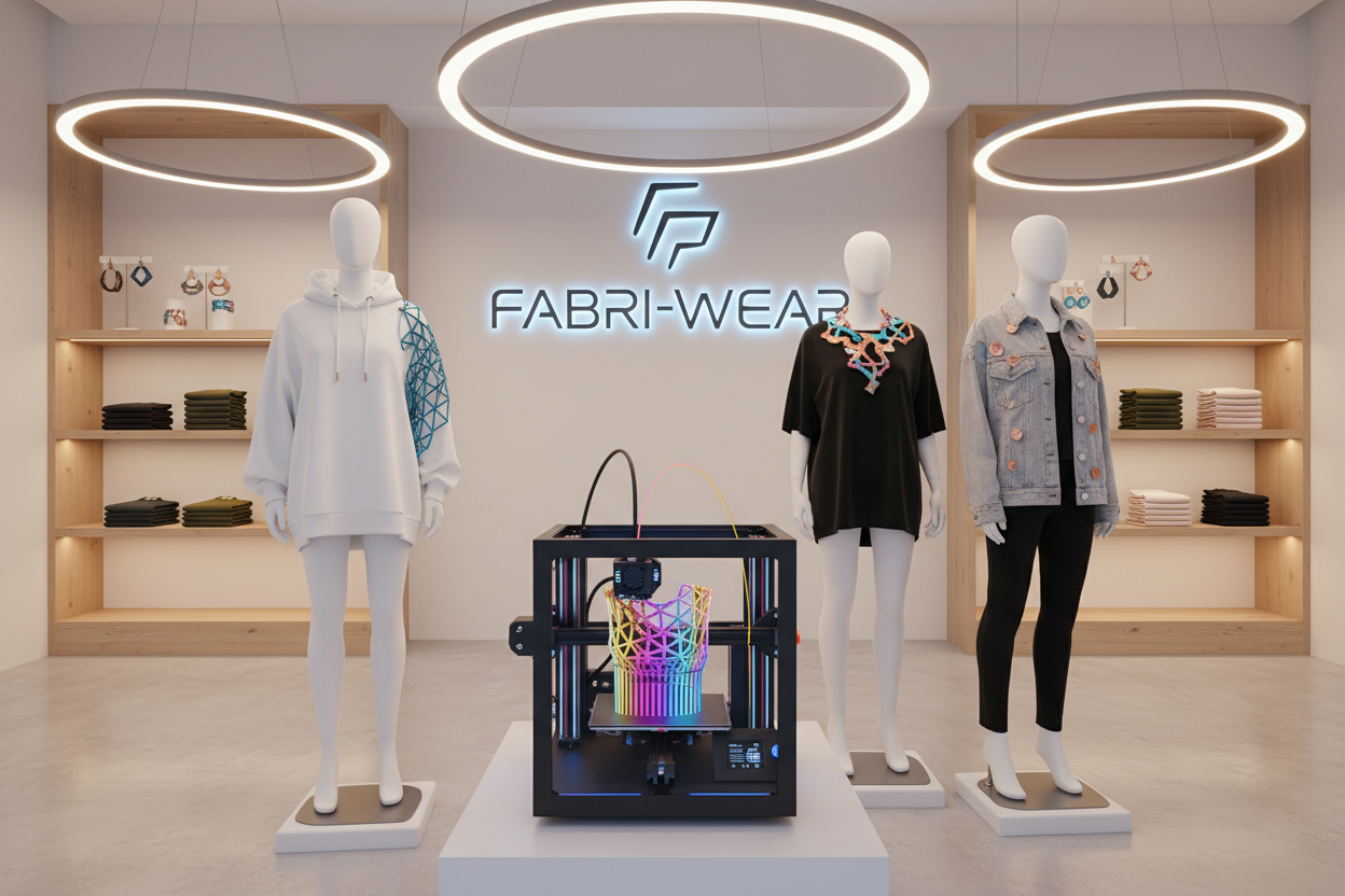 e commer store 3d print and coluthing